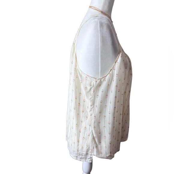 Lucky Brand 100% silk Boho Crossover Blouse size medium - Picture 3 of 14